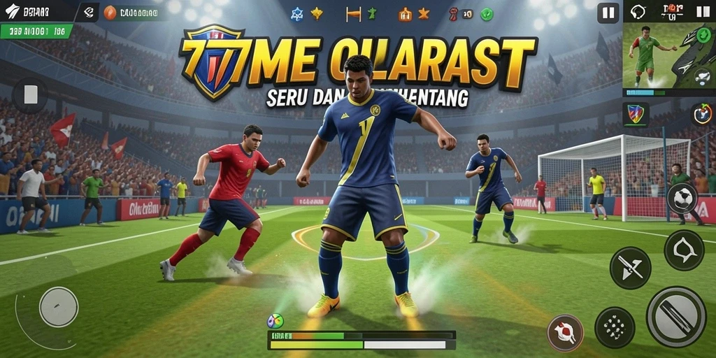 Gameplay seru dan kompetitif di 77RT dalam arena olahraga.