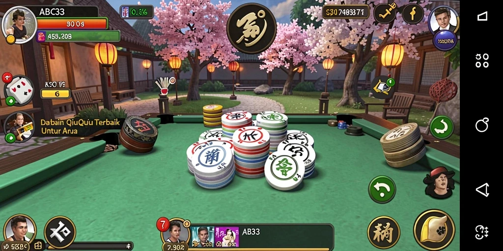 Screenshot menunjukkan gameplay seru QiuQiu di ABC33.