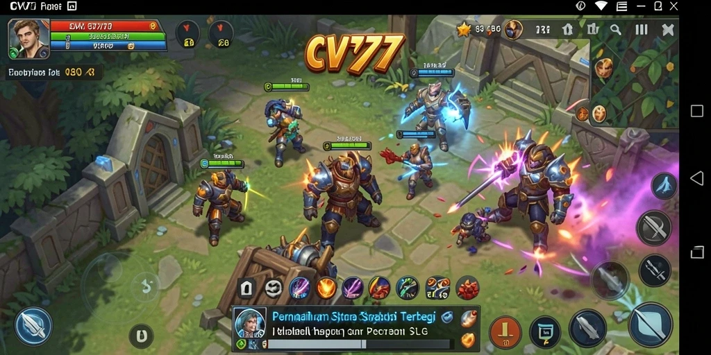 Tampilan menarik dari gameplay CV777 dalam dunia SLG.