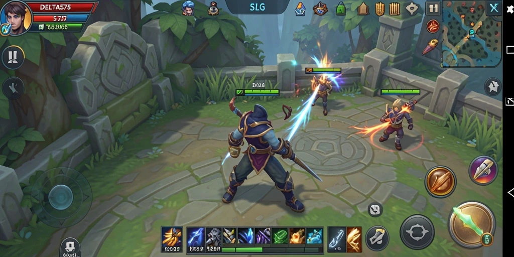 Gameplay seru DELTA575 dalam aksi strategi SLG.