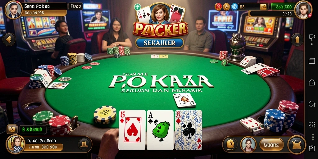 Screenshot gameplay F08 menampilkan aksi seru permainan Poker.