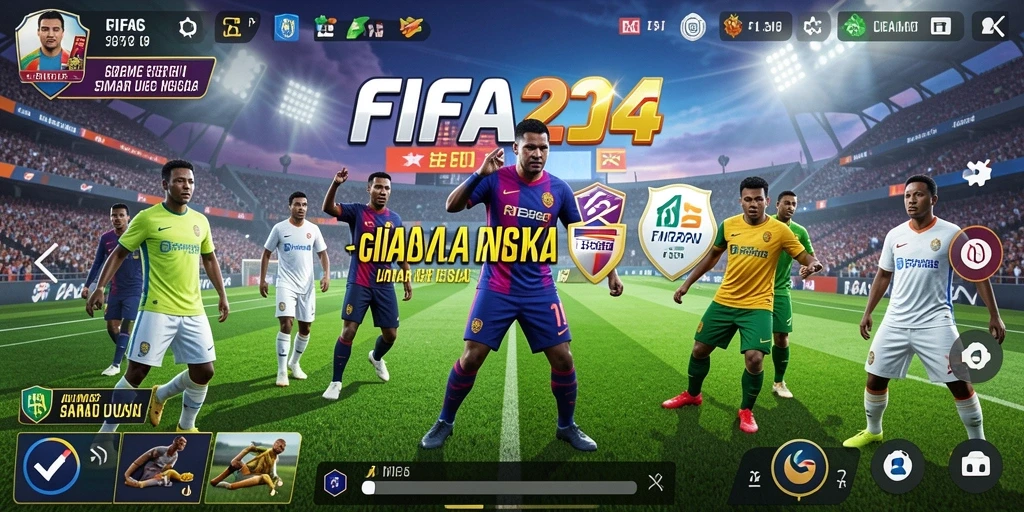 Gameplay FIFA234 dengan grafis menarik dan tantangan seru.