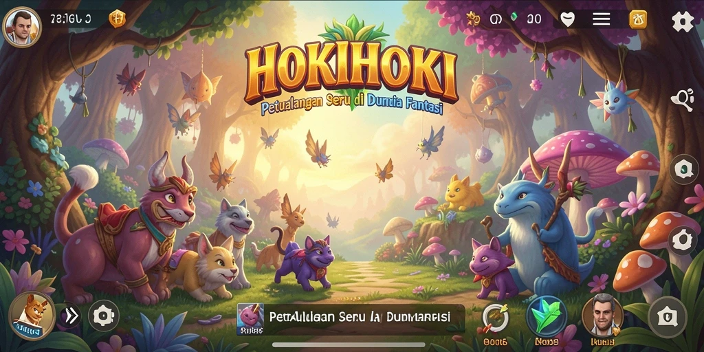 Tampilan gameplay HOKIHOKI yang menawan dan penuh aksi.