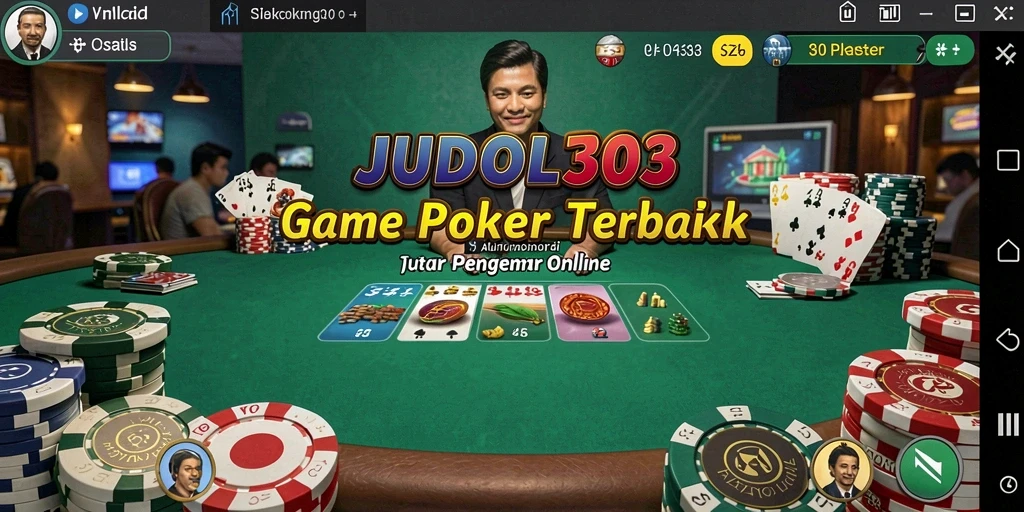 Tampilan gameplay poker yang mendebarkan di JUDOL303.