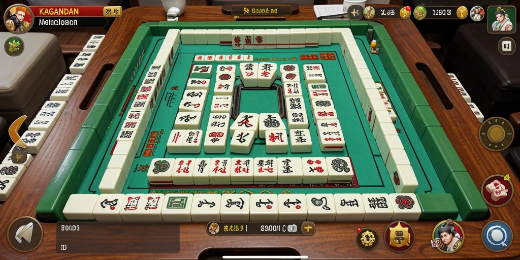 Screenshot gameplay KAGANDAN menampilkan tantangan Mahjong yang menarik.