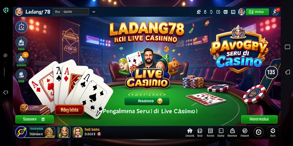 Gameplay Live Casino yang menegangkan dan interaktif di LADANG78.