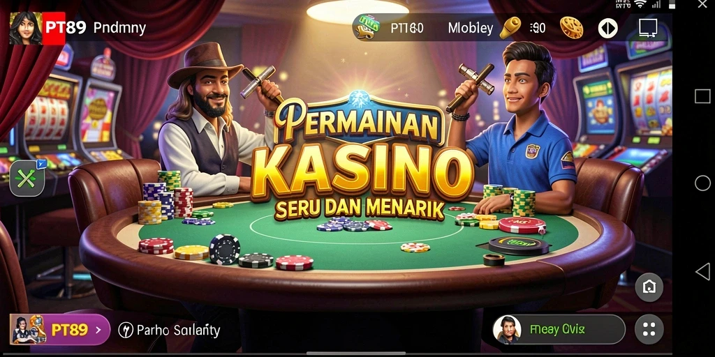 Screenshot PT89 menampilkan gameplay Kasino yang menarik dan grafis memukau.