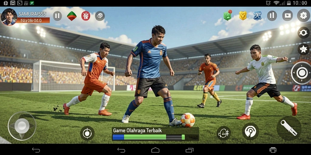 Tampilan gameplay SAMURAI555 yang seru di arena pertandingan.