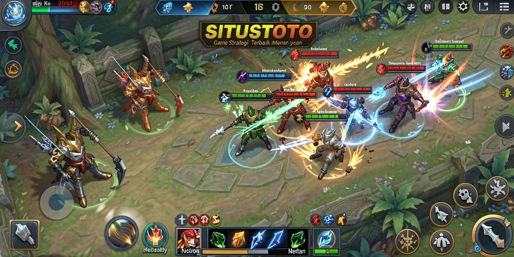 Tampilan gameplay yang intens dan menegangkan dalam SITUSTOTO.