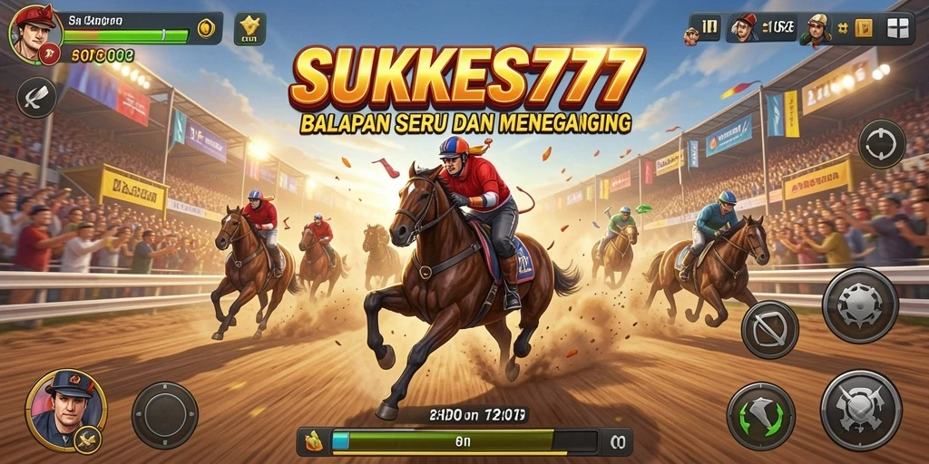 Tampilan gameplay menarik dalam SUKSES777 dengan balapan yang seru.