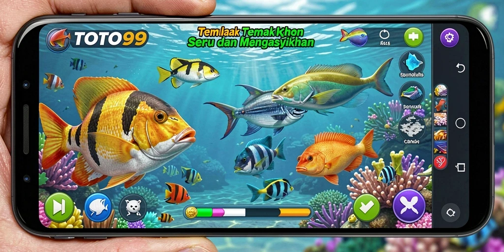 Screenshot gameplay TOTO99 menampilkan aksi seru menembak ikan.