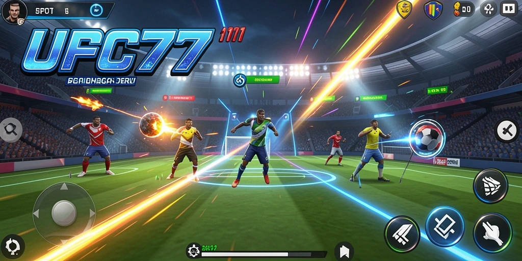 Tampilan gameplay UFO77 yang mendebarkan dan penuh aksi olahraga.
