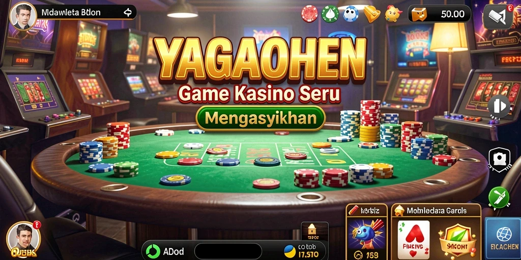 Tampilan gameplay kasino yang menarik dalam YAGAOHEN.